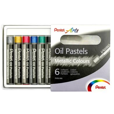 Pentel Oil Pastel Metallic 6 Color Set image