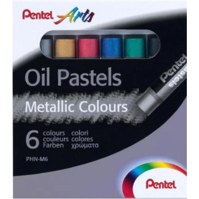 Pentel Oil Pastel Metallic 6 Color Set image