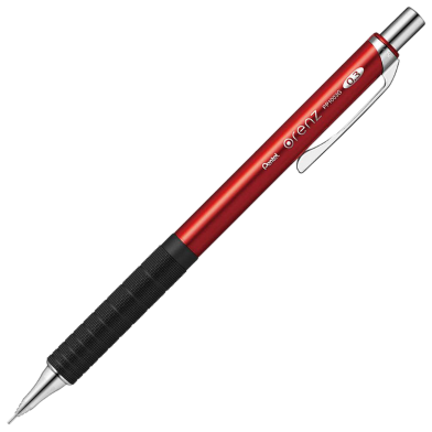 Pentel Orenz A.Pencil 0.3mm With Metal GRIP Red Barrel image
