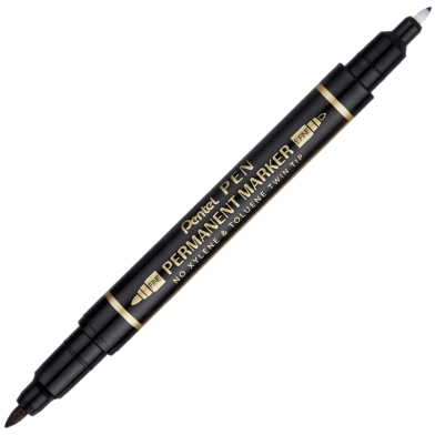 Pentel Permanent Marker Twin Tip - Black image