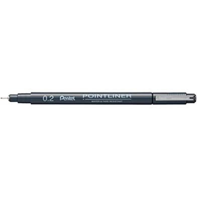 Pentel Pointliner Black 0.2mm image