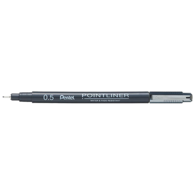 Pentel Pointliner Black 0.5mm image