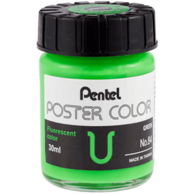 Pentel Poster Color 30cc WPU - FLUORESCENT Green image
