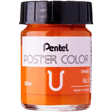 Pentel Poster Color 30cc WPU - Orange image