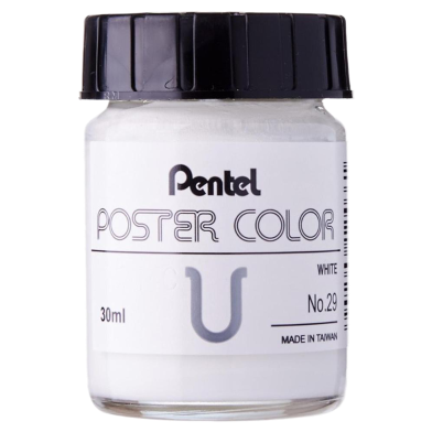 Pentel Poster Color 30cc WPU - Pentel White image