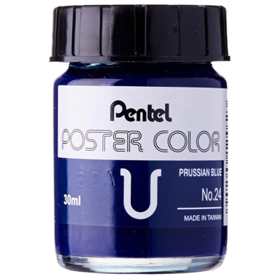 Pentel Poster Color 30cc WPU - Prussian Blue image