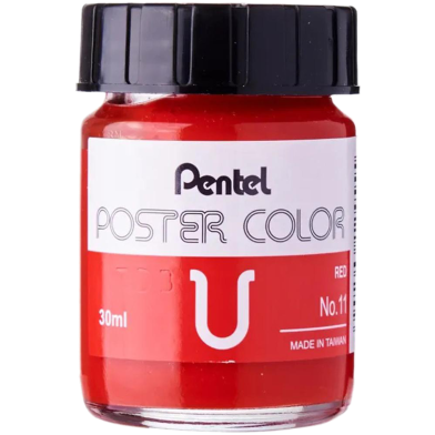 Pentel Poster Color 30cc WPU - Red image