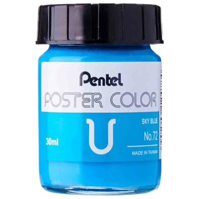 Pentel Poster Color 30cc WPU - Sky Blue image