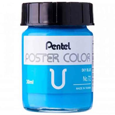 Pentel Poster Color 30cc WPU - Sky Blue image