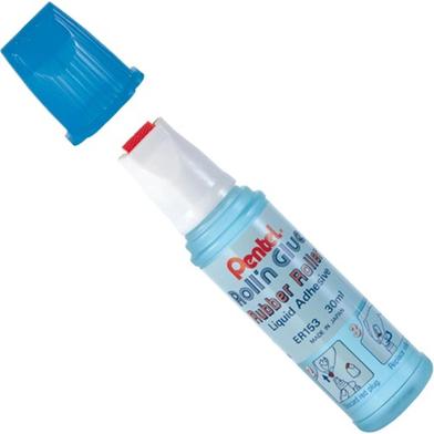 Pentel ROLL'N Glue With Rubber Roller - Blue Body