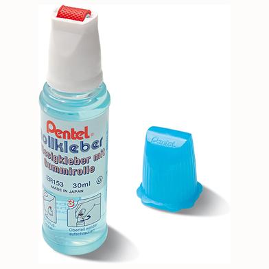 Pentel ROLL'N Glue With Rubber Roller - Blue Body image