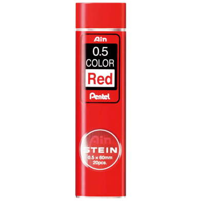 Pentel Refill Color Lead Stein 0.5mm - Red 20 Leads image