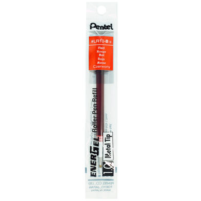 Pentel Refill For Energel Retractable Metal Tip 1.0mm - Red image