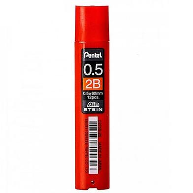 Pentel Ain Stein Pencil Lead (0.5mm) 2B 12 Pcs image