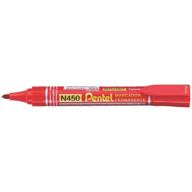 Pentel Refillable Permanent Marker Bullet Point - Red image