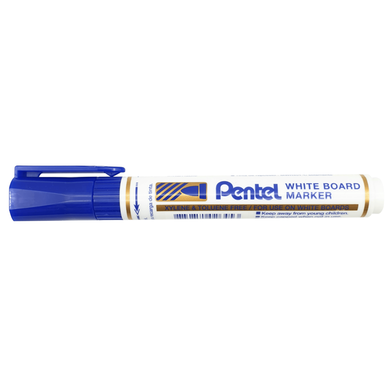 Pentel Refillable White Board Marker Bullet Point - Blue image