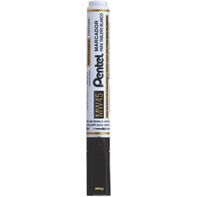 Pentel Refillable White Board Marker Bullet Point-Black image