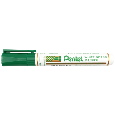 Pentel Refillable White Board Marker Bullet Point - Green image