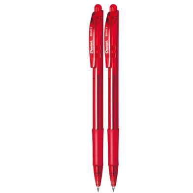 Pentel 0.7mm Ball Point Pen Red Ink - 2 Pcs image