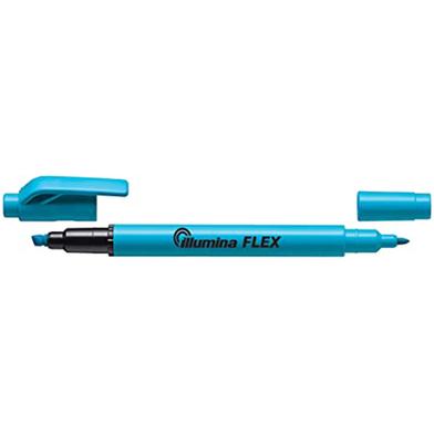 Pentel Twin Tip Illumina Flex Highlighter Flexible Chiset and Fine Tip - Sky Blue image