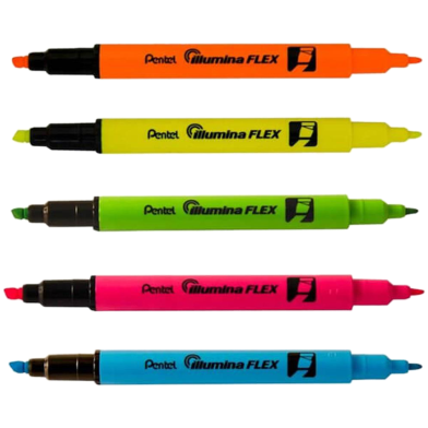 Pentel Twin Tip Illumina Flex Highlighter 4 Color Set image