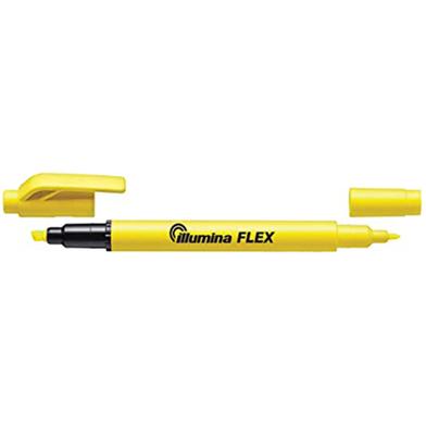 Pentel Twin Tip Illumina Flex Highlighter Flexible Chiset and Fine Tip - Yellow image