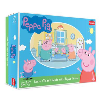 Funskool Peppa Pig Good Habits 2 in 1 Puzzle image