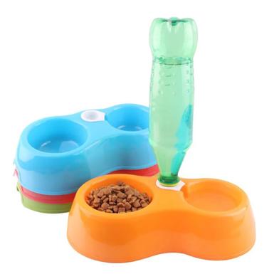 Pet 2 IN1 Bowl Food Bowl Drinking Feeding Bowls No Bottle image