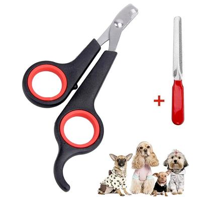 Pet Cat Dog Nail Clipper Cutter With Sickle Stainless Steel image
