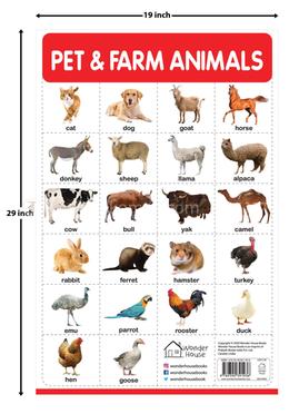 Pet and Farm Animals - My First Early Learning Wall Chart image