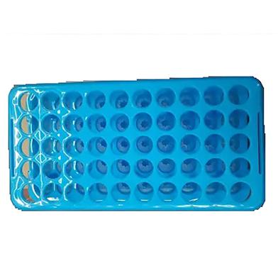 Pet story Multi-functional Test Tube Rack Centrifugal Tube Rack Can Be Inverted Aperture 18Mm 50-Well Laboratory Supplies 50 holes/Random image