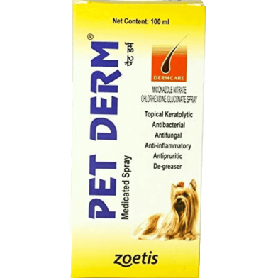 Petderm Medicated Spray 100 ml image