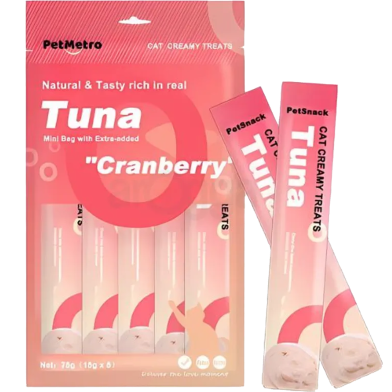 Petmetro Cat Creamy Treats Tuna (15gm x 5) image