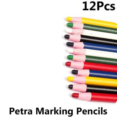 Petra China Marking Pencils Pack Of 12 Pcs (Multicolor) image