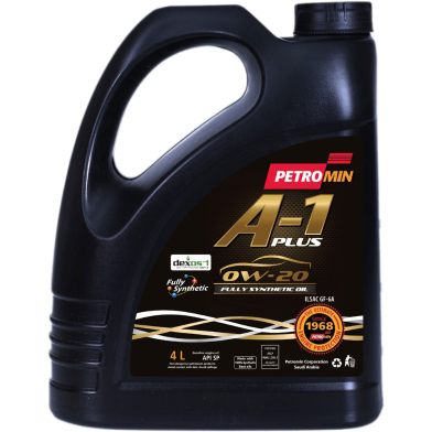 Petromin A1 Plus 0W-20 Full Synthetic Engine Oil 4L image