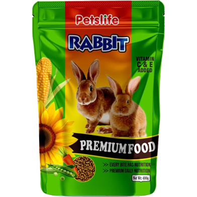 Petslife Premium Rabbit Food Small and Adult Bunnies 400 gm image