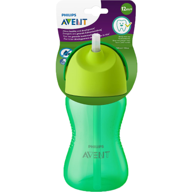 Philips Avent Bendy Straw Cup From 12m plus 300 ml (Green) image