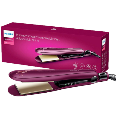 Philips Kerashine Titanium Wide Plate Hair Straightener Silkprotect for Women image