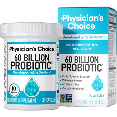 Physician's Choice Probiotics 60 billion CFU Immune Digestive and Gut Health 30 Capsules -525064735 image