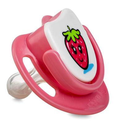 Pigeon Silicone Pacifier Step 1 - (Strawberry) image