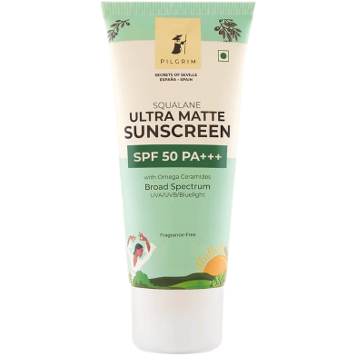 Pilgrim Squalane Ultra Matte Sunscreen SPF 50 PA plus plus plus - 50 g image