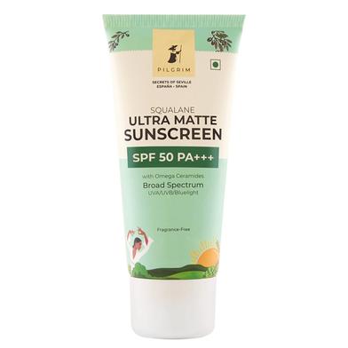 Pilgrim Squalane Ultra Matte Sunscreen SPF 50 PA plus plus plus - 50 g image