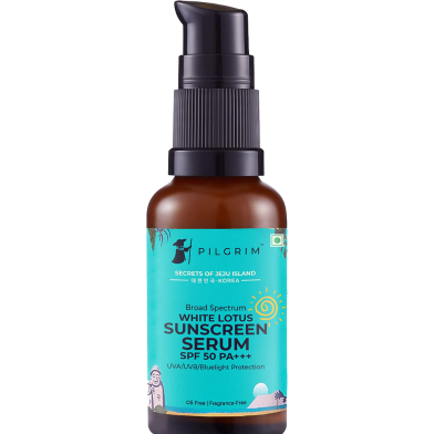 Pilgrim White Lotus Sunscreen Serum SPF 50 PA plus plus plus 30 ml image