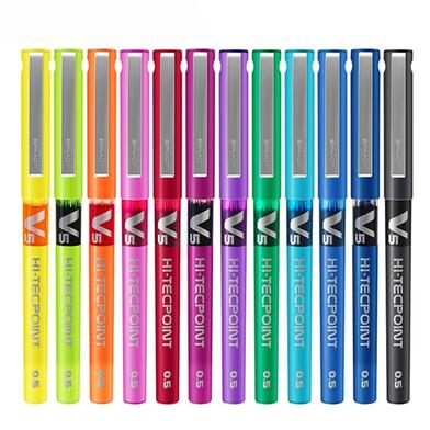 Pilot Hi Tecpoint V5 Color Gel Pen - 12 Pcs image