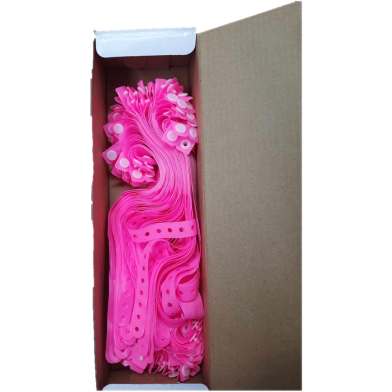 Pink Adult Identification Band, For Hospital, Packaging Type: Packets image