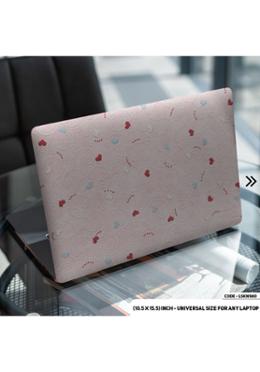 DDecoratorPink Flower Pattern Floral Design Laptop Sticker image