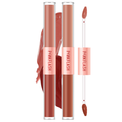 Pinkflash Duo Lip Gloss Double Sense 2 In 1 Dual Ended Lipstick Ombrelips Matte image