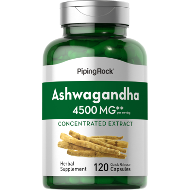 Piping Rock Ashwagandha 4500mg –120 Capsules image