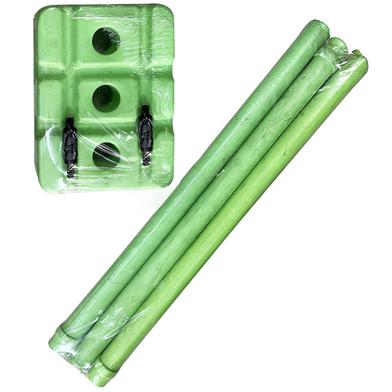 Plastic Cricket Stumps 1 Set Green image