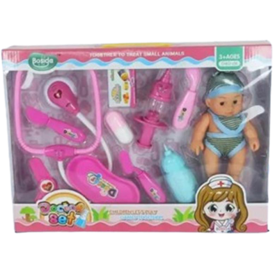 Plastic Toys Pretend Play Doctor Medicine Set (doll_dr.set_b) image